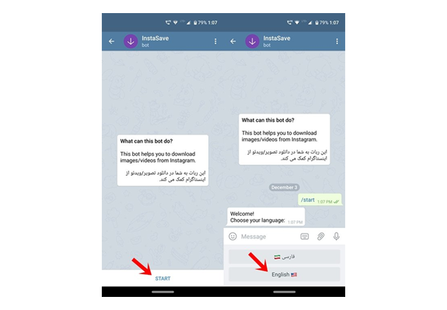 دانلود پست‌ و استوری‌ اینستاگرام از طریق ربات Inst در تلگرام