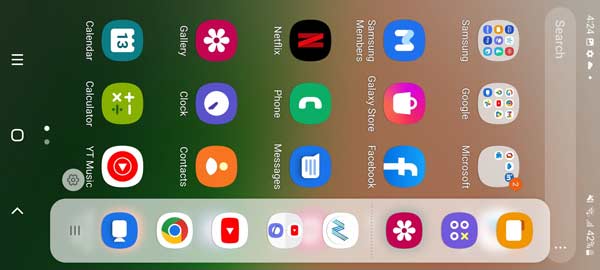 قابلیت edge panels