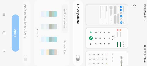 تغییر تم گوشی a23 5g